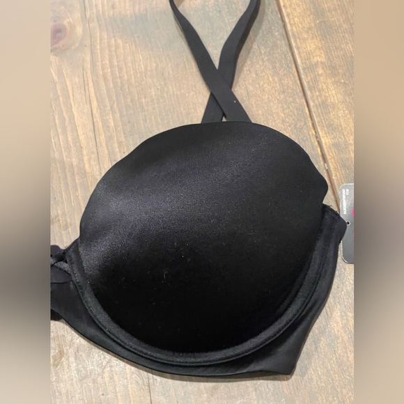 NWT Maidenform Women’s Demi Coverage Solid Black Underwire Strapless 36D #09458 - Picture 7 of 10